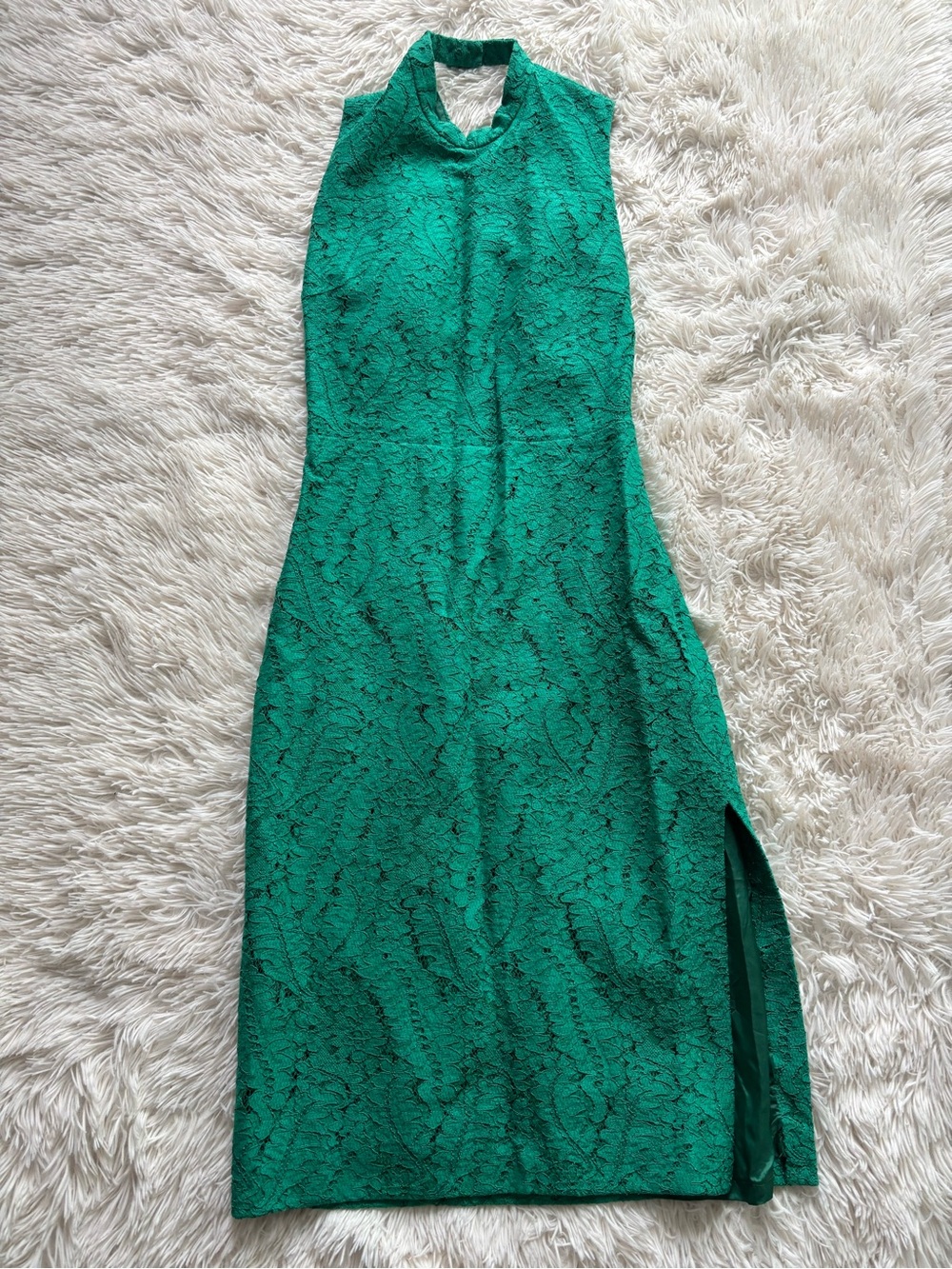 Sleeveless Emerald Green Lace N21 Dress